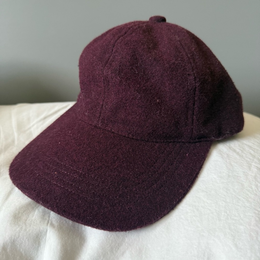 Christy’s London British Plum / Burgundy / Maroon Wool Baseball Cap size Small